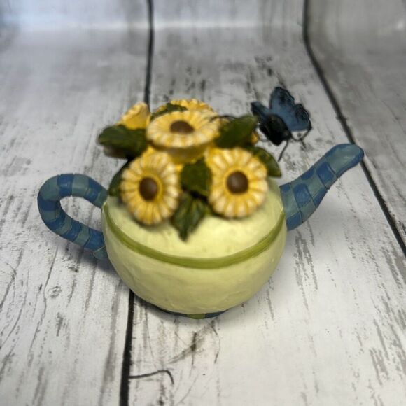 BLOSSOM BUCKET Sunflowers in a  Watering Can BB Suzi  2011 Bible Verse - Picture 4 of 7